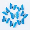 Adesivos de parede de borboleta com simulação 3D 6-12CM cor sólida borboleta decoração criativa borboleta borboleta artesanato fabricante