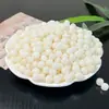 Jade Blanco Natural Raíz de Bodhi Cuentas Sueltas Cuentas Redondas Cuentas de Barril Pulsera de Semillas de Bodhi Hecha a Mano Juguete Cultural Cuentas Budistas Cuentas de Oración Venta al por Mayor