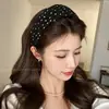 Faixa de cabelo alta que faz o rosto parecer menor, faixa de cabelo de aba larga para mulheres, presilha de cabelo estilo coreano, novo acessório de cabelo de faixa com laço 2026