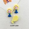 Paquete de accesorios de resina de la serie Blancanieves de sirena brillante, pegamento en crema para bricolaje, funda para teléfono, horquilla, diadema