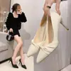 Elegantes Tacones Altos de Dama Que Causan Sensación en la Calle, Cómodos y con Estilo, Nuevo Modelo de Celebridad de Internet 2025, Que Aumentan la Altura para Mujeres Bajitas, Estilo Hada, Zapatos de Salón de Alta Apariencia