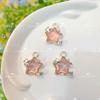Moca Colorido con Colgante de Estrella de Cinco Puntas Colgante DIY Hecho a Mano Pulsera de Cuentas Pendientes Collar Accesorios de Joyería