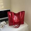 Bolsa Transversal Estilo Coreano Estilo Preguiçoso 2025 Nova Moda Tendência Prata Casual Ombro para Trabalho Bolsa Tote de Grande Capacidade