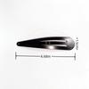 Pinza de Pelo Negra Fina de 7CM Pinza para el Cabello Pinza para Flequillo Lateral Pinza para Mechones Sueltos Delanteros Adorno para la Parte Posterior de la Cabeza de Mujer