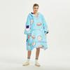 Manta perezosa con capucha europea y americana de terciopelo de cordero acolchada para otoño e invierno, ropa de casa para mujer, TV, fabricantes de mantas perezosas cálidas para TV