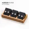 Bambu Placa de Unha de Fruta Porta-Brincos Bandeja de Exibição Suporte de Brincos Placa de Exibição de Joias Adereço de Exibição de Joias Suporte de Exibição