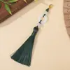 Estilo nacional borla fleco bucle anillo de correr cierre de langosta borla accesorios de decoración de ropa colgante de abanico borla colgante Hanfu broche pequeño colgante