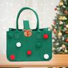 Nueva bolsa de regalo de fieltro con dibujos animados de Navidad, bolsa de dulces de fieltro para Nochebuena, bolso de fieltro de Papá Noel