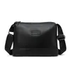 Bolso de Cuero para Hombre, Bolso de Hombro para Hombre de Cuero Genuino, Compartimentos Múltiples, Piel de Vaca de Primera Capa, Bolso Cruzado Multifuncional, Bolso de Hombro de Alta Gama de Gran Capacidad