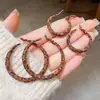 Pendientes Geométricos con Estampado de Leopardo, de Estilo Coreano, Modernos y Personalizados para Mujer, Pendientes de Celebridad de Internet de Gama Alta y Atmosféricos para Otoño e Invierno, Pendientes Versátiles con Gancho de Plata