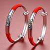 Pulseira de Prata para Bebê Infantil S999 Prata Esterlina Dragão Cobra Pulseira para Bebê Masculino e Feminino Lua Cheia Presente de Um Ano Joias de Prata