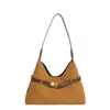 Bolsa Tote de Design Nicho Estilo Coreano Camurça Retrô Grande Capacidade Bolsa Feminina Tendência Simples para o Dia a Dia Ombro Único Bolsa de Axila