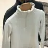 Camisetas de otoño e invierno de cuello alto para niños y niñas, elegantes, personalizadas, de terciopelo, con cuello alto, con cremallera, modernas, camisetas básicas de moda