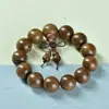 Pulseira de Sândalo Dourado 2.0 Unissex Pulseira Natural de Sândalo Contas de Oração Budistas 108 Contas para Meditação e Lazer Atacado do Fabricante
