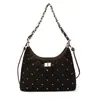 Bolso Pequeño de Cadena Simple de Invierno para Mujer 2025 Nueva Moda Bolso Acolchado Tipo Empanada Elegante Bolso Cruzado con Textura para el Día a Día