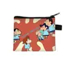 Nuevo Monedero de Dibujos Animados Crayon Shin-Chan para Estudiantes Hombres y Mujeres Bolsa de Almacenamiento de Poliéster Bolsa de Almacenamiento Personalizada de Moda Venta al por Mayor Caliente