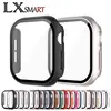 Adecuado para Apple Watch 12, carcasa de reloj, carcasa integrada y cubierta protectora de película para Apple Watch S12, carcasa mate de PC