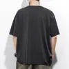 Camiseta de Manga Corta con Sensación de Hielo para Hombre, Camiseta Deportiva Transpirable de Cuello Redondo de Seda de Hielo de Secado Rápido, Camiseta Superior Holgada Elástica de Talla Grande