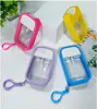 Desinfectante de Manos sin Enjuague de 30 ml con Funda de Silicona Desinfectante Botella Portátil Recargable Funda de Silicona para Desinfectante de Manos Fabricante Listo para Usar