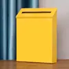 Buzón Simple para Exteriores de Color Sólido Sin Cerradura Montado en la Pared Colgante de Pared para el Hogar Buzón Decorativo de Hierro Listo para la Venta