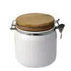Caixa Selada Criativa Cerâmica Escandinava Pote de Armazenamento Pote de Chá Porcelana Pequeno com Tampa Logo do Fabricante Atacado