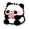 Imanes de Nevera Periféricos de Panda, Parches Magnéticos Nuevos Transparentes y Lindos Creativos e Interesantes Personalizados Pegatinas Decorativas Ins