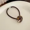 Novo Estilo Coreano Elástico de Borracha Moderno Corda de Cabelo de Alta Elasticidade Corda de Cabelo de Alta Qualidade Prendedor de Cabelo Corda para Rabo de Cavalo Alto Acessório de Cabelo na Parte de Trás da Cabeça