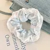 Suave con el cabello, elegante y con estilo, scrunchie, pasador de malla floral pequeño estilo coreano, accesorio para el cabello plisado de estilo de hada