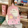 Mochila Linda de Estrella Nuevo Color Bloque Ligera Versátil Bolsa para Niños Mochila Escolar de Jardín de Infancia Mochila de Salida para Niñas