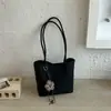 Bolsa casual estilosa de grande capacidade 2026 novo modelo bolsa de ombro casual bolsa de axila padrão trançado bolsa sacola para o dia a dia