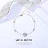 S925 Pure Silver Star Point Round Zirconium Colar Moda High-grade Temperament Clavícula Cadeia Pulseira Jóias Source Factory Wholesale