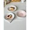 Cuenco flotante vintage de cerámica para postres, pasteles y helados, con un toque de sentido avanzado, ideal para restaurantes.