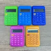 Mini Computadora Colorida Simple, Calculadora Cuadrada Pequeña Multifuncional, Calculadora Precisa para Estudiantes, Portátil y Adecuada como Premio