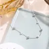 Colar de Pérolas Artesanal Mais Vendido Novo Europeu e Americano Transfronteiriço para Mulheres, Galvanoplastia a Vácuo, Estilo Ins Leve Luxo Versátil Estilo Inspirado em Chanel