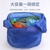 Bolsa de Compras Plegable Cuadrada de Tela Creativa Color Sólido Plegable para el Hogar Supermercado Bolsa de Almacenamiento Fabricante de Logos Venta al por Mayor