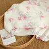 Tela de crepé para pijamas de algodón de doble capa, estilo nacional, con pequeñas flores, para uso doméstico