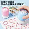 Sello de fábrica para reloj, herramienta de aprendizaje de reloj para niños, práctica de matemáticas para escuela primaria, sello de esfera de reloj, recargable