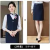 Conjunto de Colete Profissional para Primavera e Outono para Profissionais da Odontologia e Beleza, Roupa de Trabalho de Alta Qualidade para Recepcionistas de Hotel, Uniforme de Trabalho Feminino