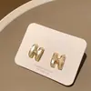 Pendientes Elegantes y de Alta Gama con Letras, Nuevos Pendientes de Diseño de Nicho de Moda para Mujer