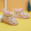 Botas de Neve Infantis Inverno Novo Meninos Impermeáveis Espessas Sapatos de Algodão para Bebê Sola Macia Forro de Lã Quente Botas de Algodão Infantis
