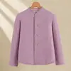 Abrigo de Lana de Camello y Algodón para Mujeres de Mediana Edad y Mayores para Otoño e Invierno, Engrosado y Cálido, Chaqueta Elegante de Color Sólido para Mamás, Tallas Grandes