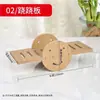 Nido para Hámster Dorado Casa Pequeña para Hámster Refrigeración de Verano Escondite de Madera Anti-Mordeduras Resistente a la Masticación Dos Pisos Luteína Pollo Villa Grande