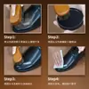 Conjunto de Cuidados com Couro Genuíno, Limpeza e Polimento de Sapatos e Roupas de Couro, Óleo de Manutenção, Graxa para Sapatos em Caixa de Ferro, Conjunto de Óleo para Remoção de Pó e Nutrição