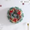 Decoração de Natal transfronteiriça grinalda de agulha de pinho grinalda de Natal artesanal guirlanda de neve de Natal porta pendurada decoração de janela adereços atacado