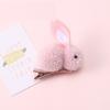 Internet Celebrante Lindo Super Lindo Anillo de Cabello de Conejo Niña Dibujos Animados Felpa Horquilla Coreana Niños Sencillo Bola Accesorios para el Cabello