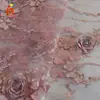 Nuevo Vestido de Novia Bordado con Láser Cheongsam Tirante Tela Bordada Mancha Flor de Disco Tridimensional Sequin de Diamante Tela Bordada