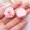 Accesorios de Resina para Manualidades de Dibujos Animados Joyería Rosa Crema Piruleta Pastel Oso Colgante Collar Pendientes Colgante para Llaves