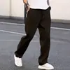 2026 Aliexpress Calças Casuais Novas Masculinas Cor Sólida Estilosas Versáteis Moda Casual Calças com Bolsos Atacado em Estoque