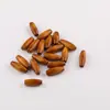 22*8mm Cuentas de Madera Ovaladas Coloridas en Forma de Arroz con Agujero Recto para Cadena de Teléfono Móvil Hecha a Mano DIY Materiales y Accesorios para Bisutería