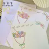 Nuevo producto de ropa floral: un ramo de flores para ti, papel de regalo de ramo simple dibujado a mano, papel de arte grueso de 100 g, envoltorio floral